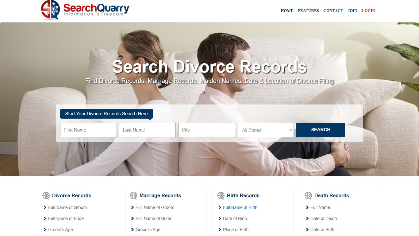 Divorce Records Lookup - SearchQuarry.com